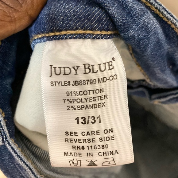 Judy Blue Skinny Fit Women's Jeans Size 13 / 31 Blue Denim RN 116380 - Picture 14 of 15